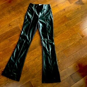 Faux leather pants